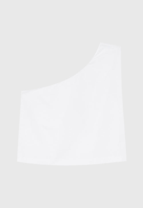 Jac+Jack Stein Asymmetric Cotton Top - White